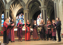 image choeur Terra Sancta a St Séverin avec Catherine Braslavsky